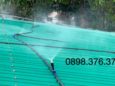 Bộ phun sương mái tôn 150m2
