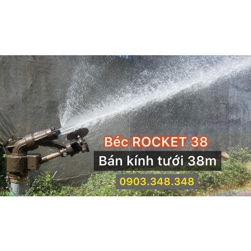 Béc ROCKET 38 - béc tưới bánh răng bán kính 38m